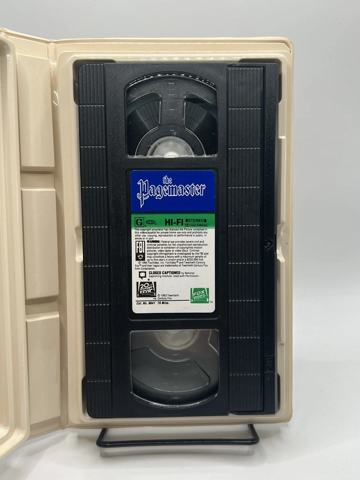 The Pagemaster (VHS, 1995) Clamshell - Macaulay Culkin - Christopher Lloyd Foto 3 de 4