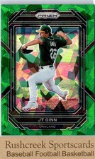 2023 Panini Prizm #39 JT Ginn Green Ice Prizms