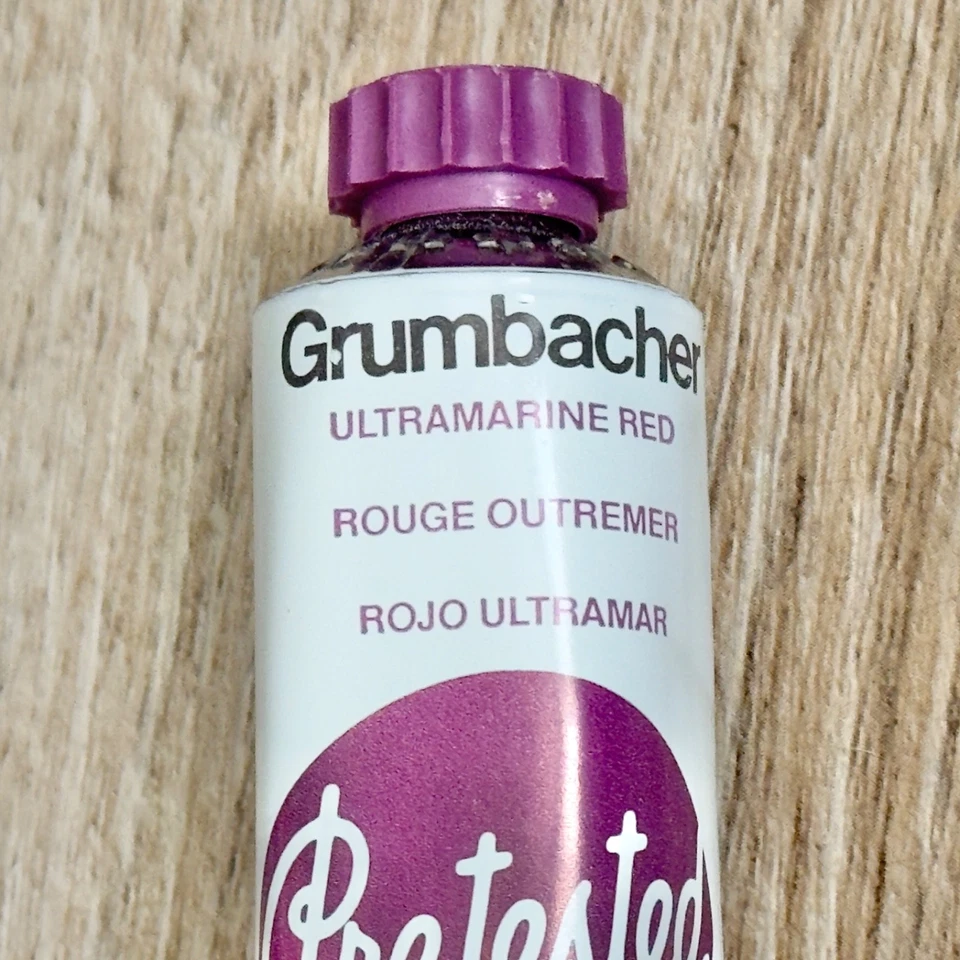 Grumbacher Artistas Pre-Probados Color al Aceite Rojo Ultramar 37 ml Sin Usar Leer Foto 3 de 4