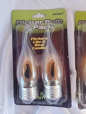 2 Packs Of 2 Amscan Flickering Bulbs