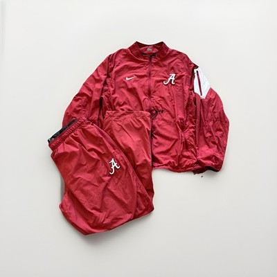 Nike Track Suit Alabama Crimson Tide Mens 2XL Red Windbreaker Set