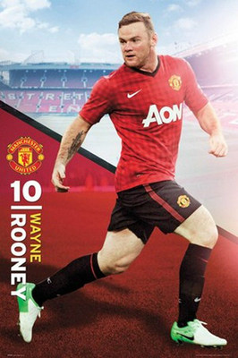 Wayne Rooney Manchester United Player Poster officially licensed product  new EPL