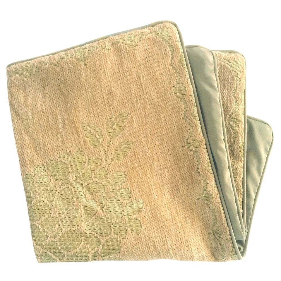 Funda de Almohada/Funda de Cojín Tapicería/Chenille Floral Beige 18x18 Hogar-Sofá Foto 4 de 4