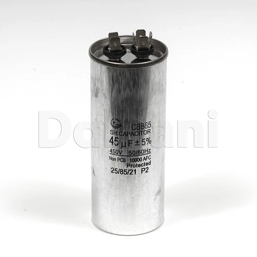 45 UF MFD 450V VAC Oil Motor Run Capacitor CBB65 50x100mm