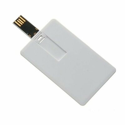 Slim Credit Card USB Stick Weiß USB Flash Drive 2.0 Geldkarte 