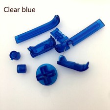 For GameBoy Advance GBA Replacement Buttons Set L R A B Buttons-Clear Blue