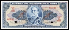 Brazil P168as, Specimen Banknote.