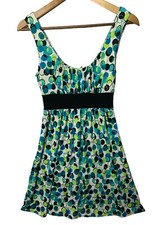 Wrappe Empire Dress Size M Womens Geometric Print Sleeveless Stretch Scoop Neck
