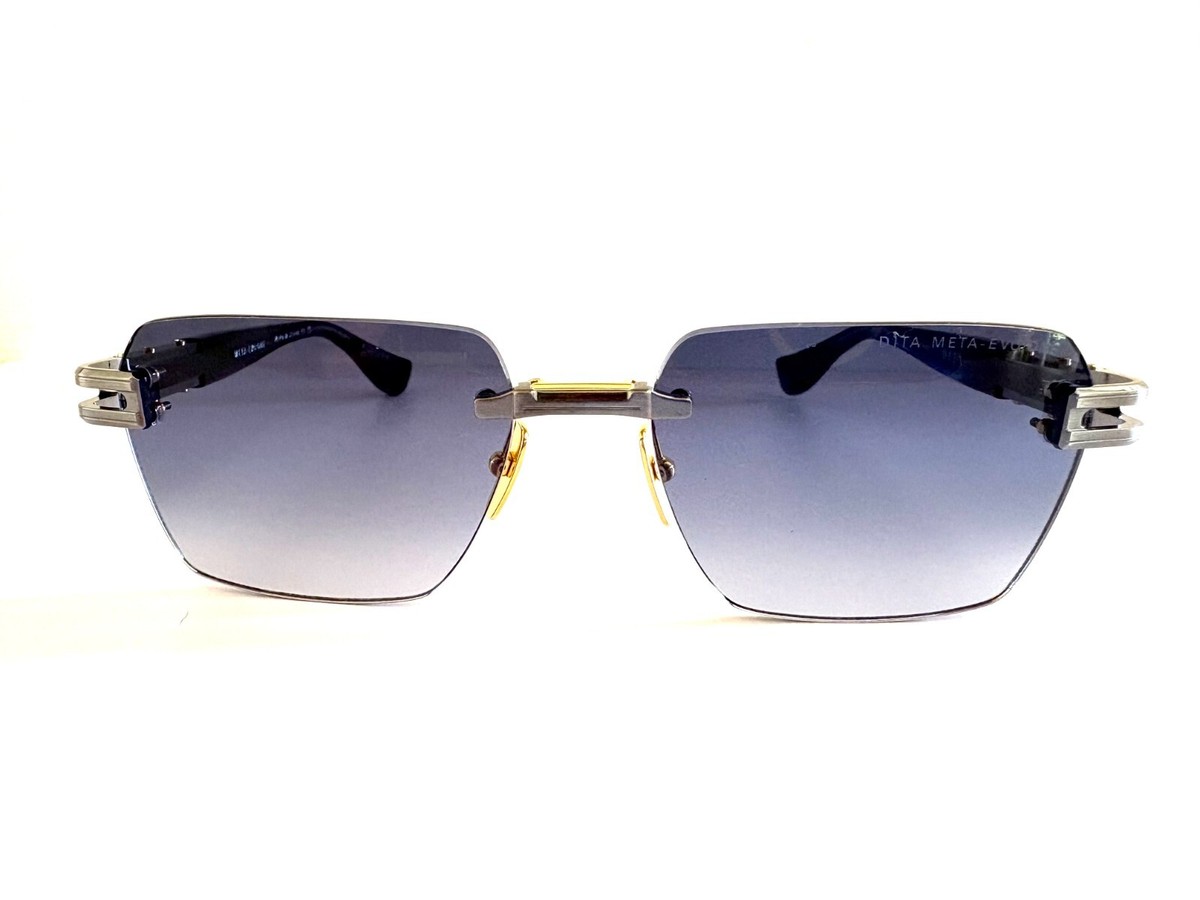 Dita META-EVO ONE Antique Silver Blue Swirl/Blue Shaded (02