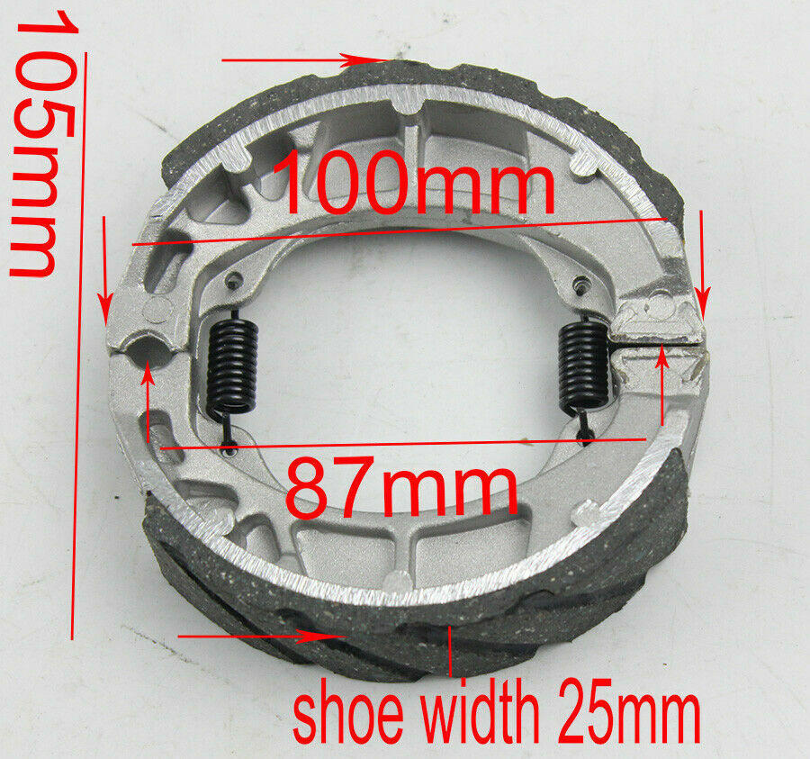 105mm Front Brake Shoe Pad For ATV Quad 50cc 70cc 90cc 110cc 125cc 4-Wheeler