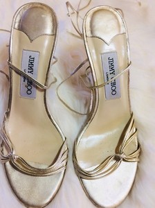 gold jimmy choo sandals