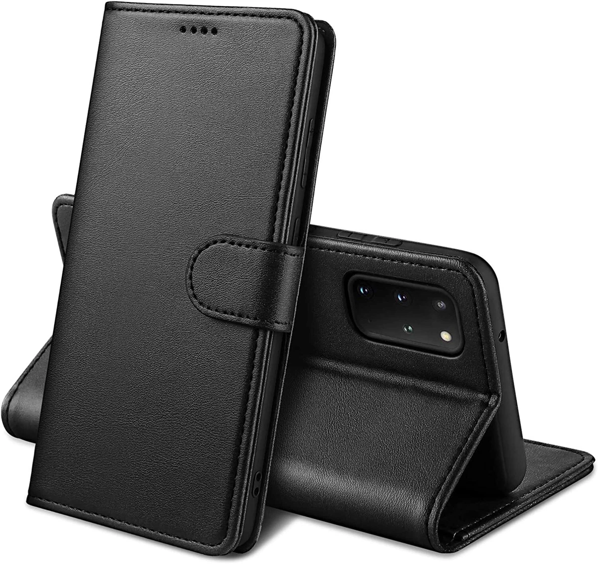 NEW'C Cover per Samsung Galaxy S20 FE in silicone custodia ultra sottile nero e 2× vetro