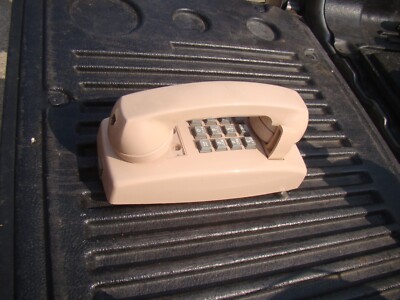 Western Electric Beige Push Button Touch Dial Wall Phone 2554 BMPG