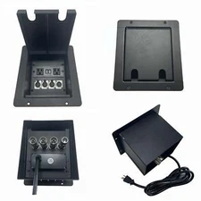 PROCRAFT MINI 2 HOLE LID FEED-THRU RECESSED Stage Pocket/Floor Box w/ 1) WIRED A