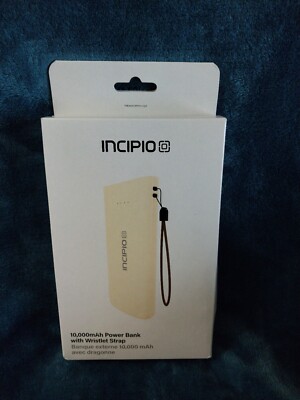 Incipio 10,000 mAh Soft Touch Power Bank with Wrist Strap (cream)