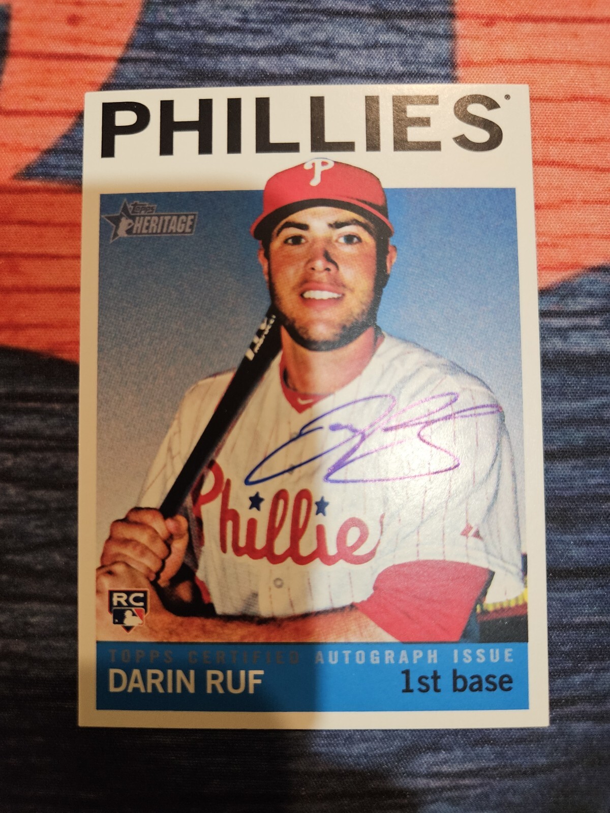 2013 Topps Heritage #ROA-DR Darin Ruf Real One Autographs