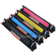 4pk Compatible Toner 130A Set CF350A 351A 352A 353A ForLaserJet MFP M176n M177fw
