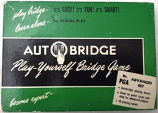 Vintage 1957 Auto Bridge Play Yourself Bridge Game - PGA Advanced