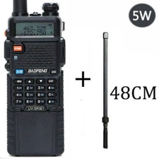 BAOFENG UV5R III TRI-BAND HAM RADIO 3800MAH HANDHELD TWO WAY WALKIE 48CM ANTENNA