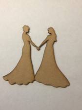 Wooden Bride Mdf Shape Love Couple Cutout Craft Wedding Decor  Frame Blank