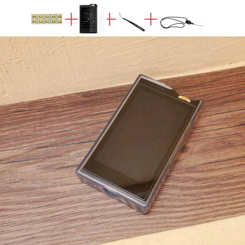 Soft Cover Crystal TPU Clear Case for Lotoo Paw 6000 With Tempered