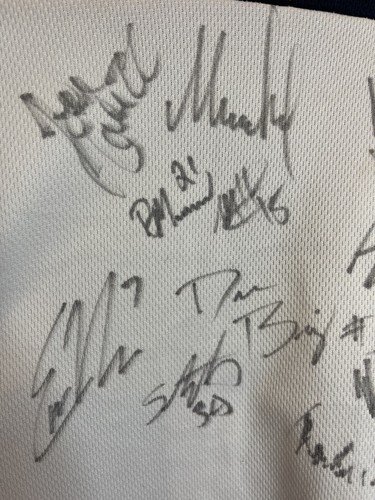 Maglia Hockey Sioux Falls Stampede Ricamata SP Canada Ragazzi Grande Autografata - Foto 8 di 11