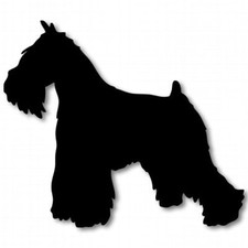 Miniature Schnauzer Dog Breed Car Vinyl Sticker - SELECT SIZE