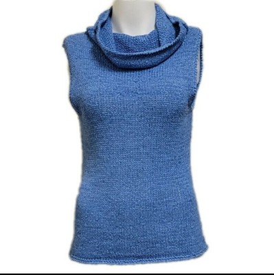 Karen Kane Large Blue Cowl Sleeveless 
