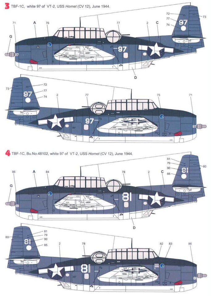 Techmod Decals 1/72 GRUMMAN TBF-1C AVENGER Torpedo Bomber | eBay