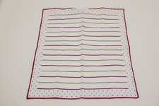 NWT Brunello Cucinelli Mens 2-Tone Striped  Polka Dot Print Pocket Square A201