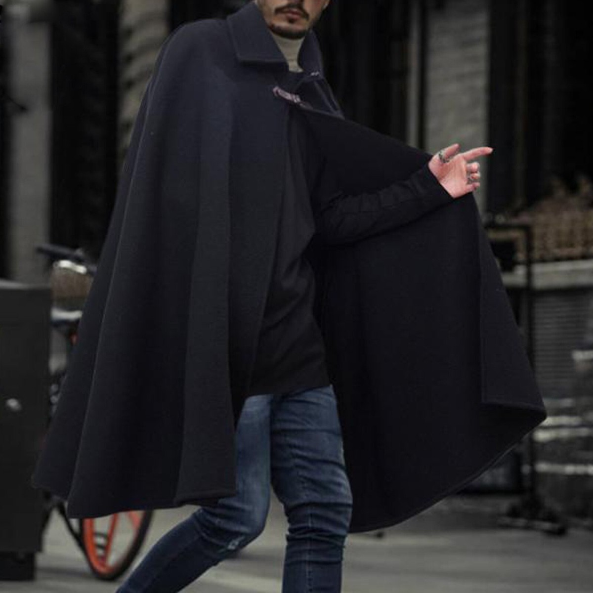 Men's Fashion Sleeveless Cape Cloak Coat