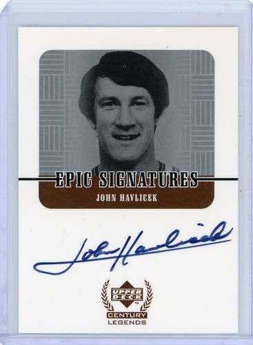 John Havlicek #JH 1999 Upper Deck Legends Legendary Signature card