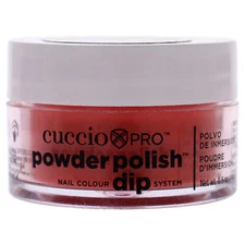 Cuccio Pro Powder Polish NailColour Dip System-Red with Orange Undertones-0.5 oz