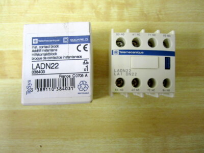 Telemecanique LAD-N22 Schneider Auxiliary Contact LADN22 038403