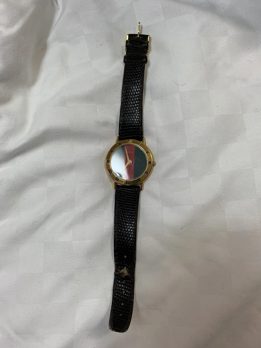 Gucci watch shop red green stripe