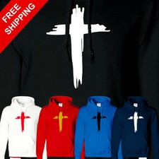 Christianity Jesus Christ Cross Unisex Hoodie Religious Faith Slogan New Gift