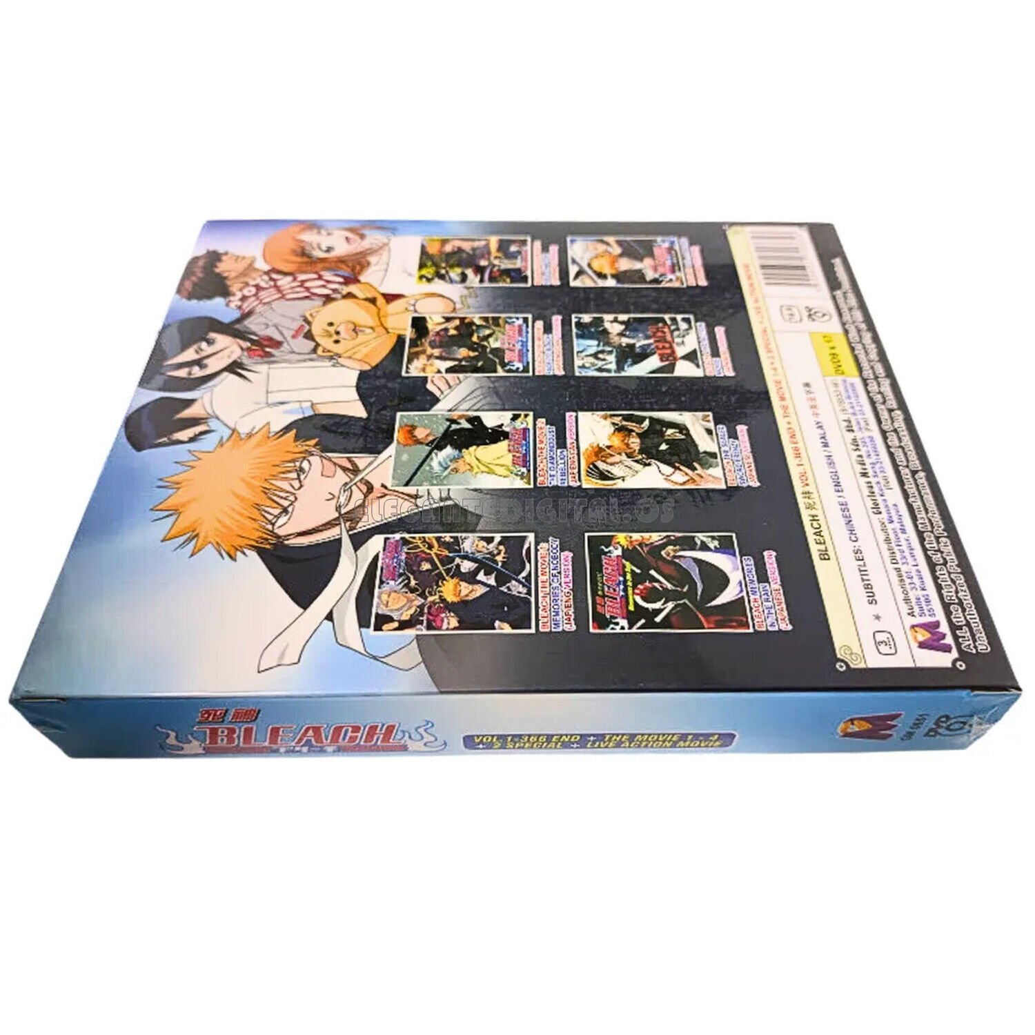 BLEACH + LIVE ACTION MOVIE - ANIME TV DVD (1-366 EPS+4 MOVIES+2 SPECIAL)  ENG SU