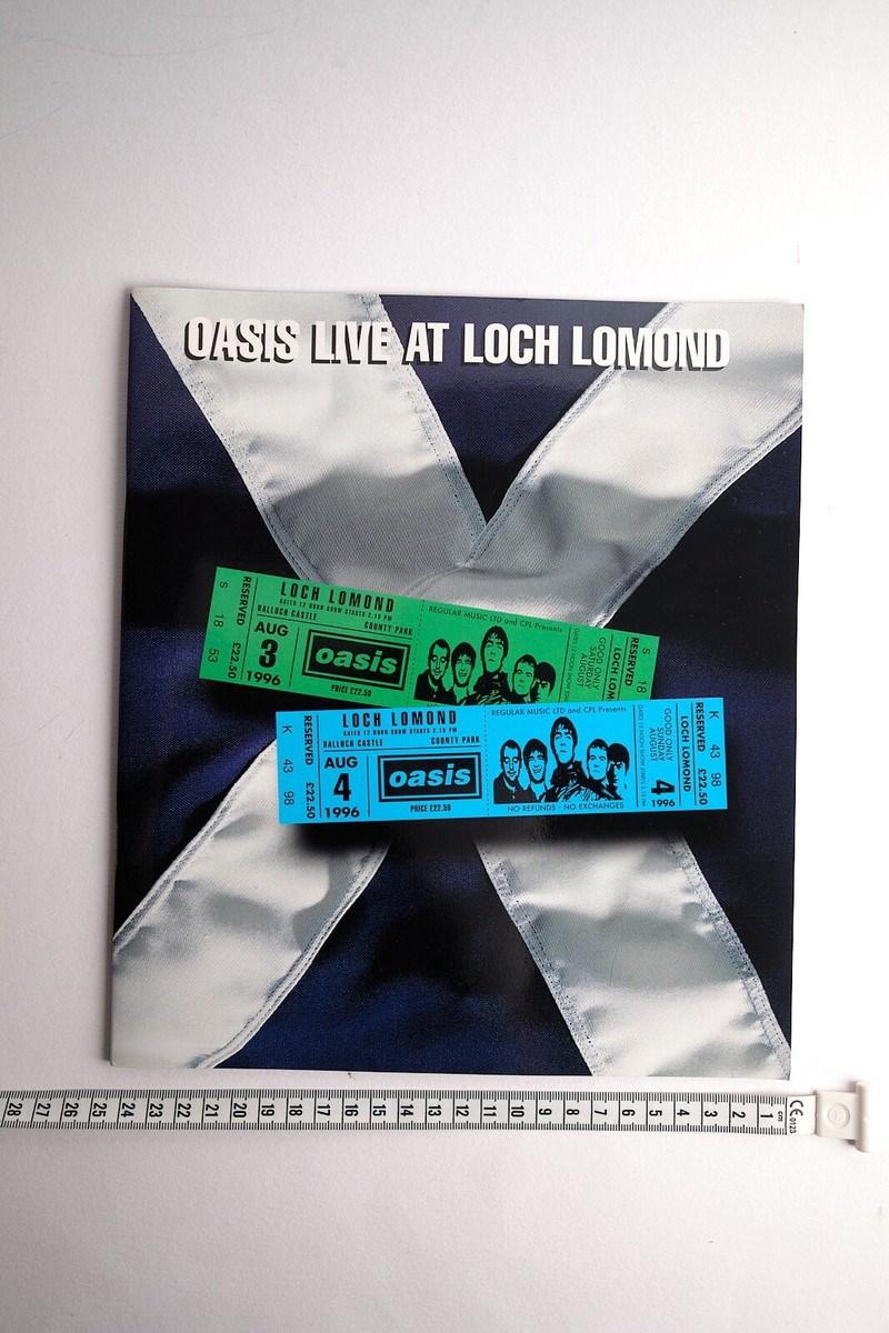 OASIS Loch Lomond T-SHIRT, PROGRAMME, STICKER Unisex XL