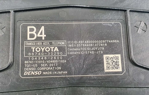 Lexus GS-F GSF 2018 Tranceiver Controller Module 86740-30290 Oem Used: Fits GS - Picture 2 of 11