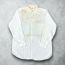 Vintage 50s Arrow Dart Sanforized Button Up Dress Shirt Men's Size 16