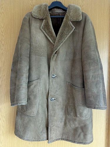 Reenact - Leather Coat - Sheepskin - Winter Battle in the East - Excellent! ! !  