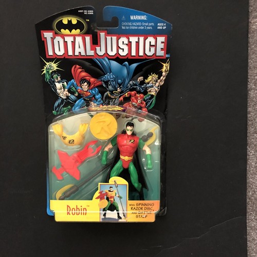 NEU TOTAL JUSTICE LEAGUE ROBIN 1996 VINTAGE KENNER DC BATMAN ACTIONFIGUR Spielzeug - Bild 1 von 2