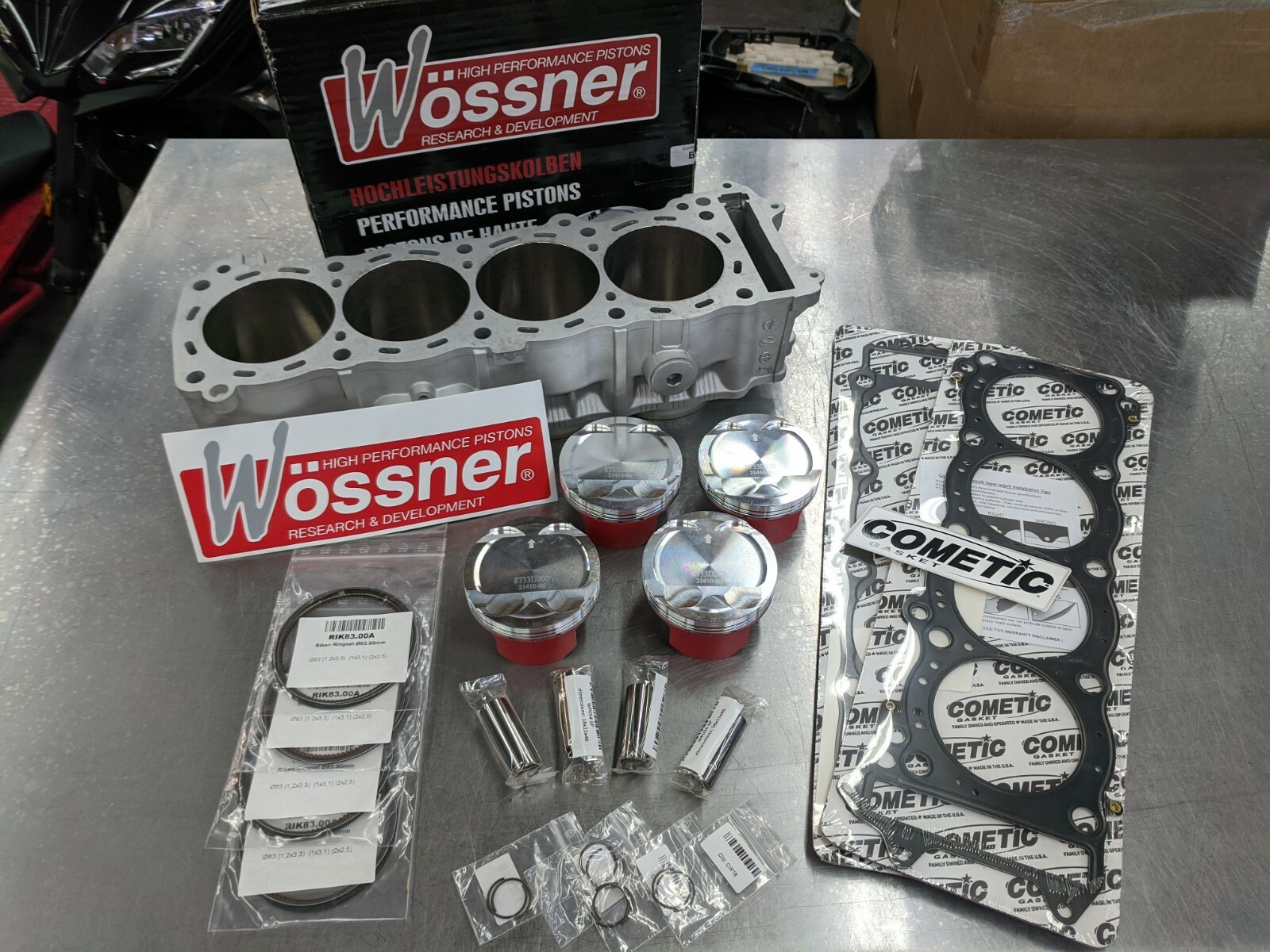 Hayabusa 1407cc Big Bore Kit Jugs, Pistons, Gaskets, Rings, Wrist