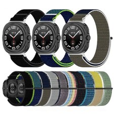 For Samsung Galaxy Watch Ultra 47mm Wristband Nylon Weave Loop Strap Watch Band