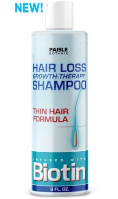 2 x Biotin Infused Hair Loss Growth Therapy Shampoo / Paisle Botanix