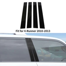 4Pc Car Door Window Pillar Post Decor Cover Trim Decal Sticker For 4Runner 2010+