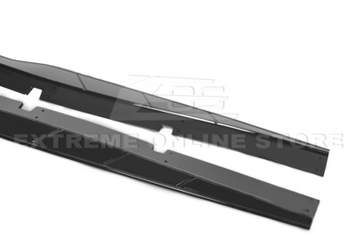 Side Skirts Fit For 2015-2023 Dodge Charger Panel splitter carbon fiber Black