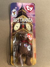Britannia Bear-1997 McDonald's Ty Beanie Baby In Box Rare Errors 1993 OakBrook