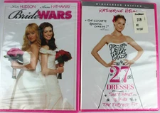 LOT OF 2 DVD SEALED - BRIDE WARS + 27 DRESSES KATE HUDSON *BUY 2 GET 2 FREE*