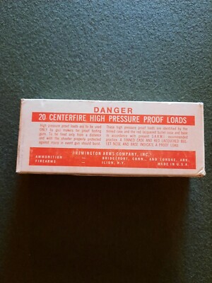 Vintage 357 MAX Proof Load Ammunition Box